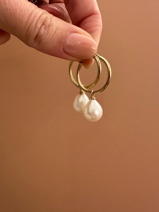 Cerchi oro con perle rimovibili