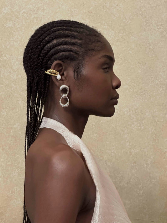 MONO ORECCHINO PEARL DROP CON CLIP - ORO