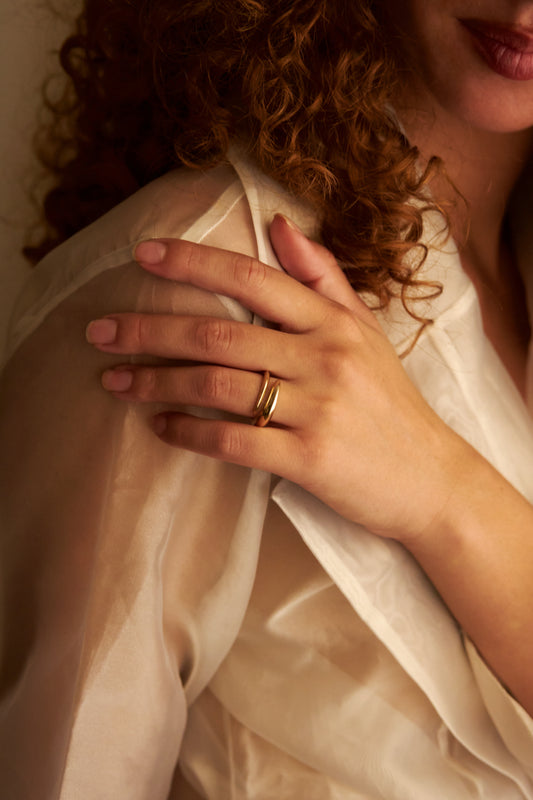 ANELLO CONTRARIÉ/SMALL - ORO