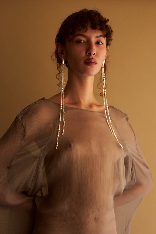 ORECCHINI WATERFALL - ARGENTO