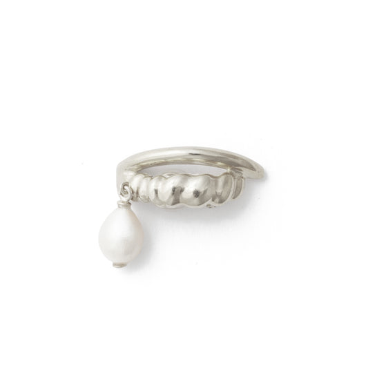 MONO ORECCHINO PEARL DROP - ARGENTO