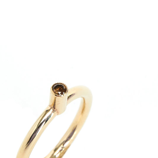 FJ10. AMULETO WITH DIAMOND - SOLITAIRE RING