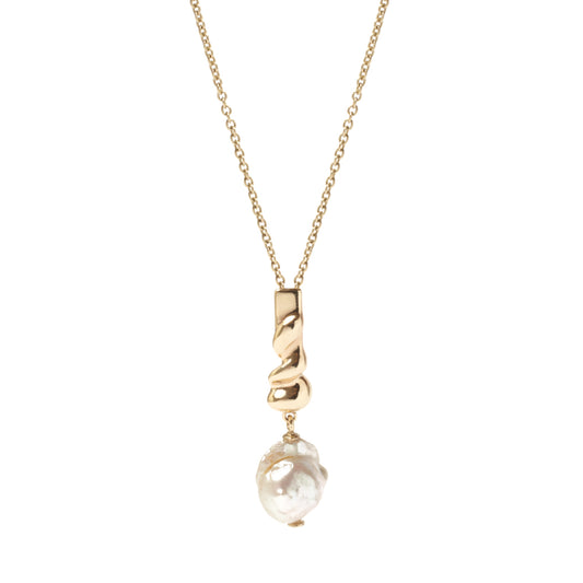 ETNG07. COLLANINA DROP CON PERLA - ORO