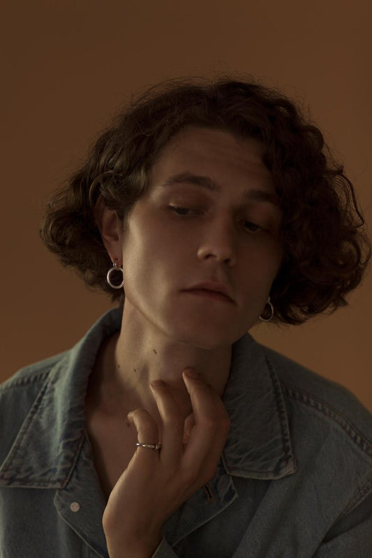 PME04. COPPIA DI ORECCHINI A CERCHIO