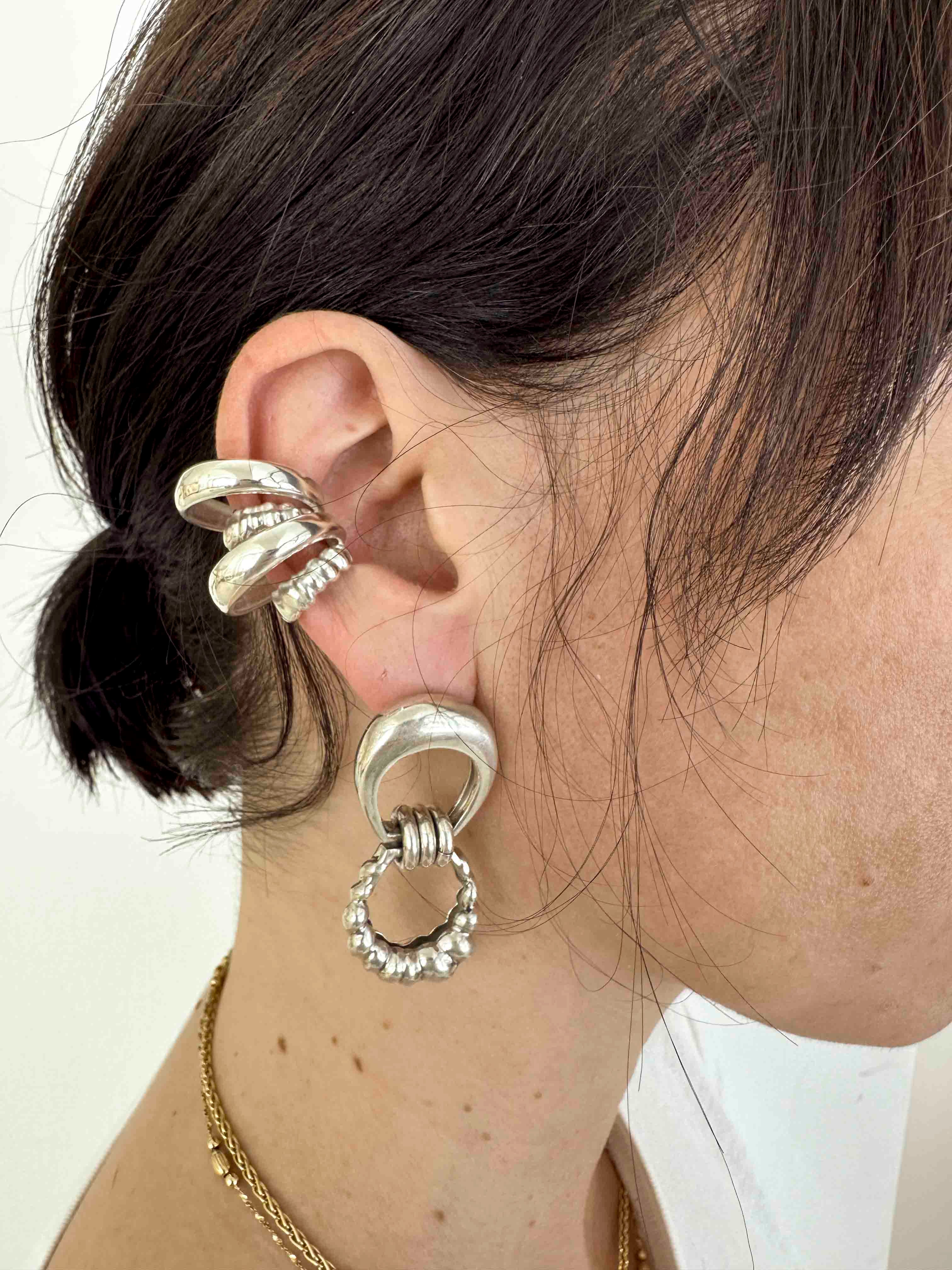 BIG EAR CUFF - SILVER