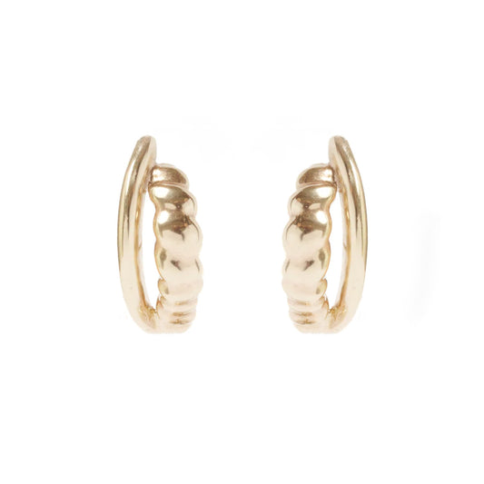 HALF MOON EARRINGS - GOLD