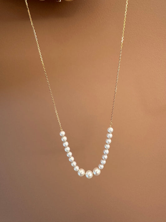 Degradé pearls necklace