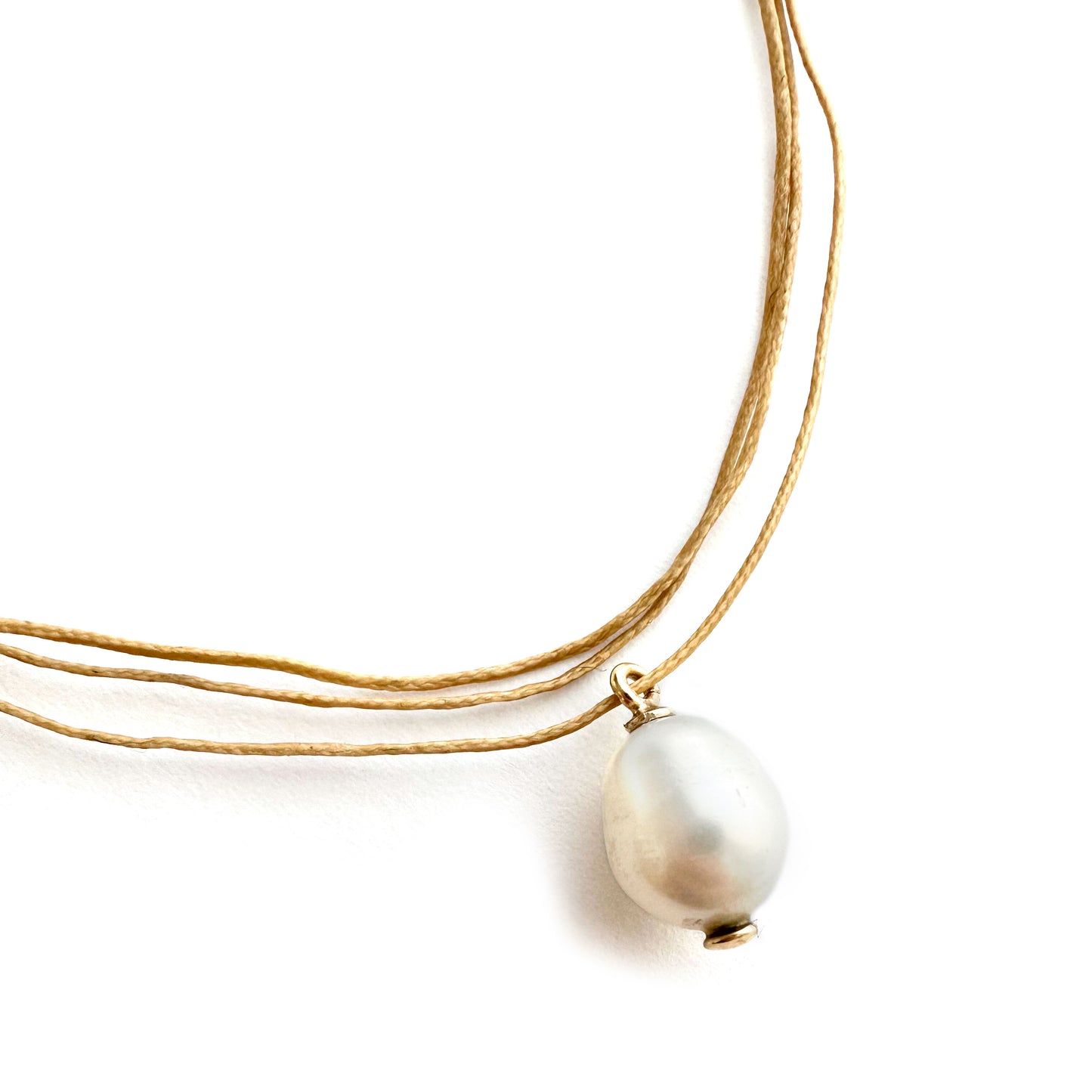 Chocker Perla oro con cordino