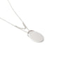 collana con pendente ovale in argento 925 by piqué
