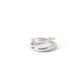 anello in argento 925 composto da due anelli realizzati da piqué