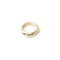 anello by piqué dalla forma irregolare in oro giallo