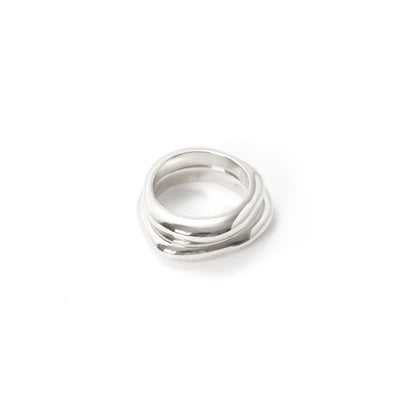 copia di anelli in argento fatti a mano da piqué jewelry in italia a riva del garda