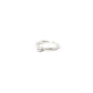 solitario diamante fedina elegante minimal fatta a mano in oro bianco 750/18k da piqué jewelry