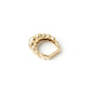 anello oro fairmined realizzato a mano della collezione echoes disegnata da elisa santuliana
