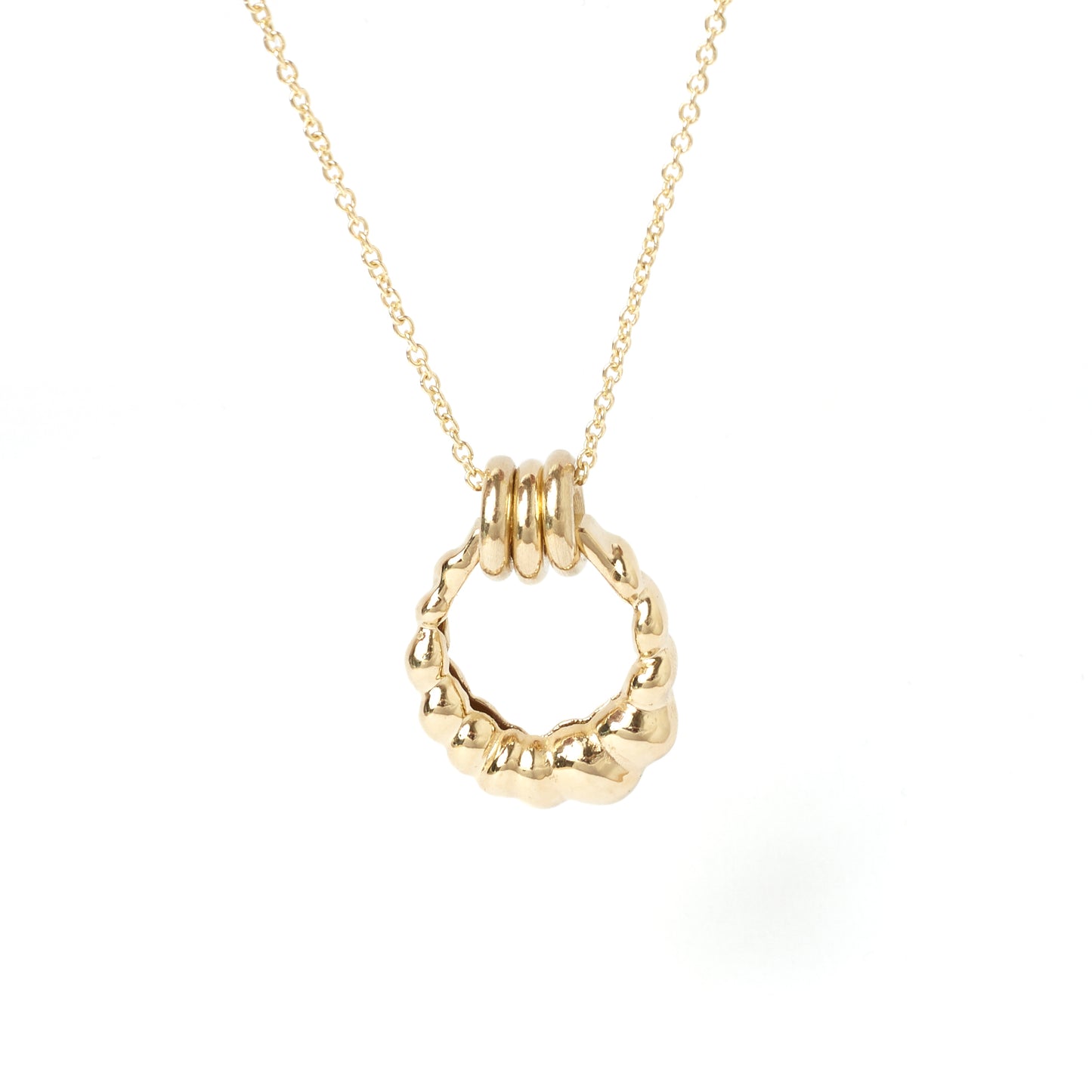 collana in oro fairmined fatta a mano dalla gioielleria piqué stile anni 80 90